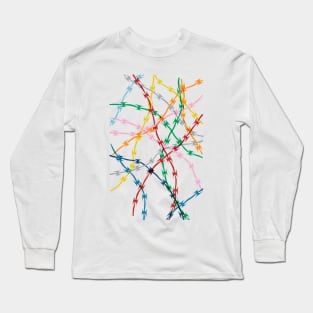 Trapped on White Long Sleeve T-Shirt